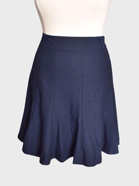 George Navy Flared Skater Skirt